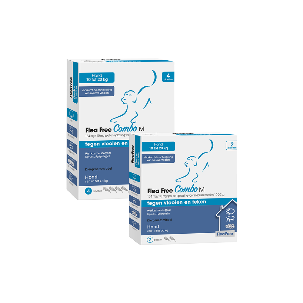 Flea Free spot-on Combo hond 10-20 kg