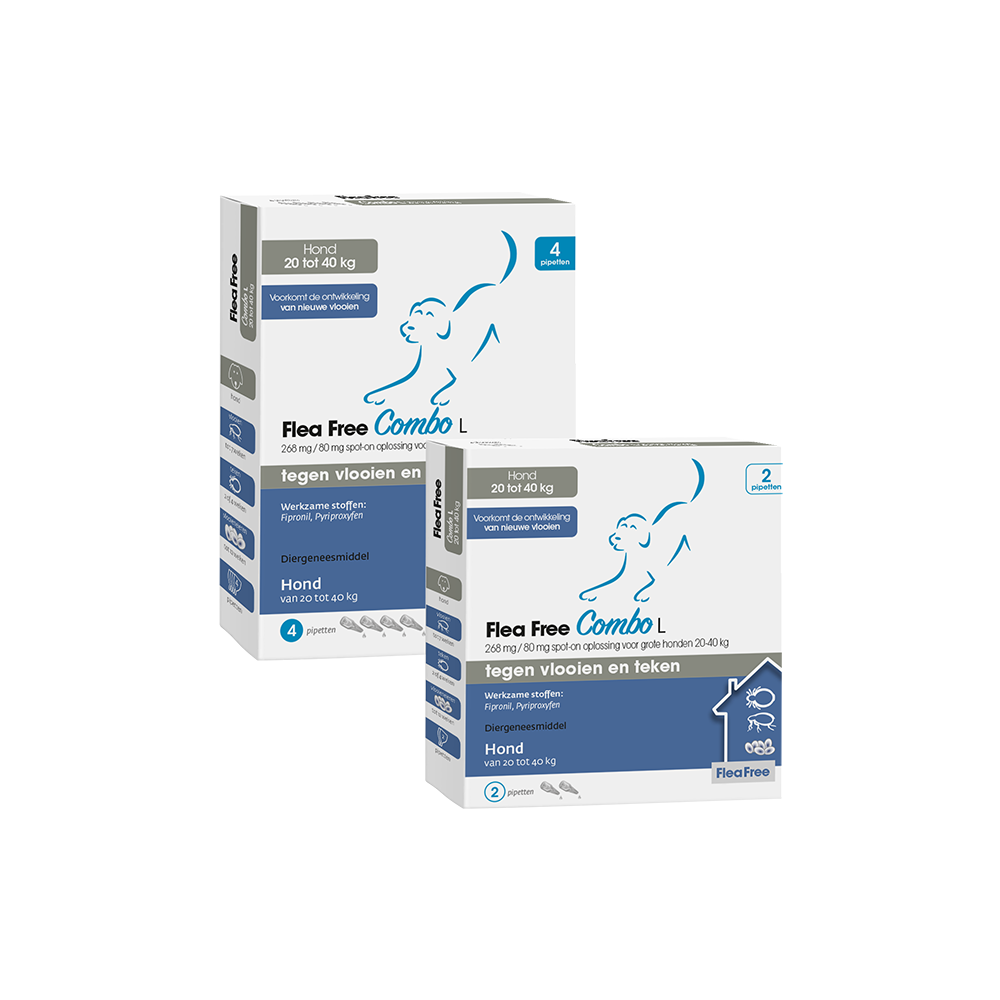 Flea Free spot-on Combo hond 20-40 kg