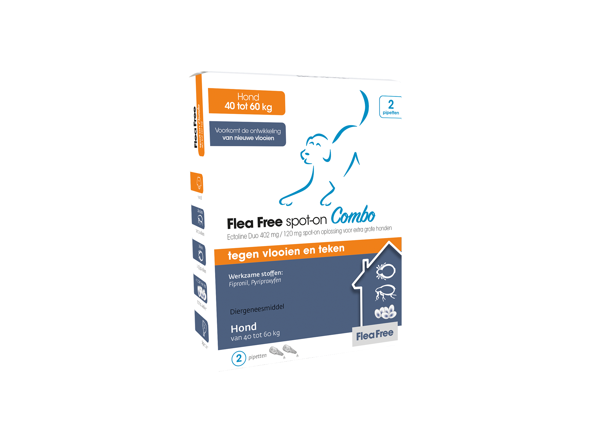 Flea Free spot-on Combo hond 40-60 kg