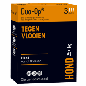 Duo-Op tegen vlooien, voor honden. Emax.nl
