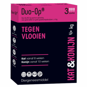 Duo-Op tegen vlooien, voor kat en konijn. Emax.nl