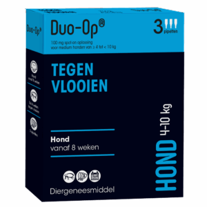 Duo-Op tegen vlooien, voor honden. Emax.nl