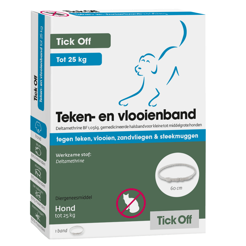 Tick Off Vlooien- en tekenband voor honden