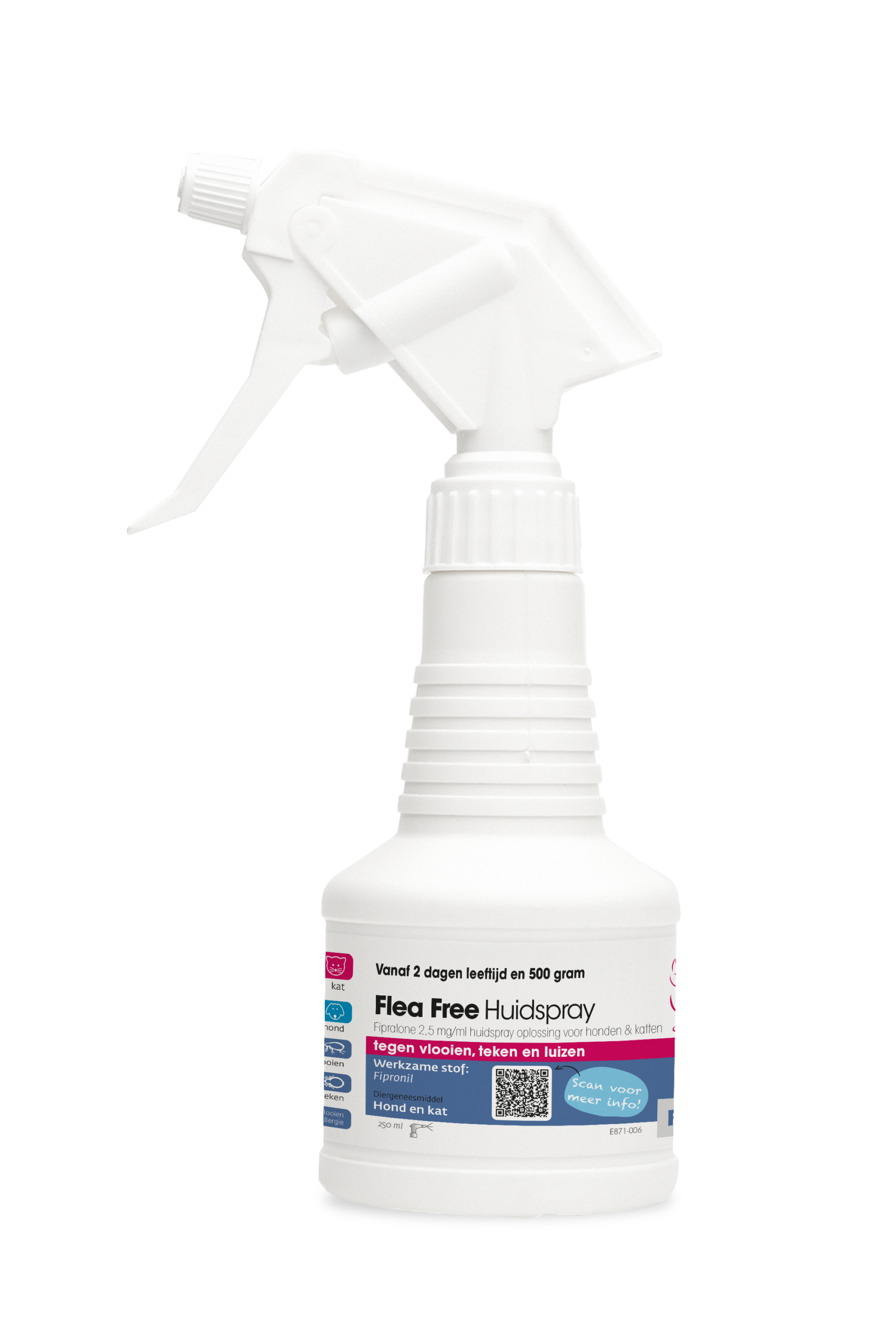 Flea Free Huidspray 250ml voor hond en kat - emax.nl