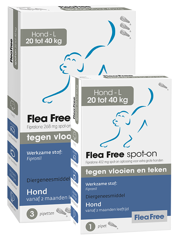 Flea Free spot-on hond L