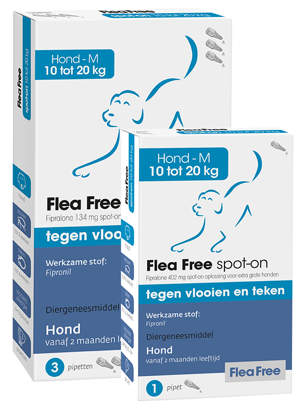 Flea Free spot-on hond M