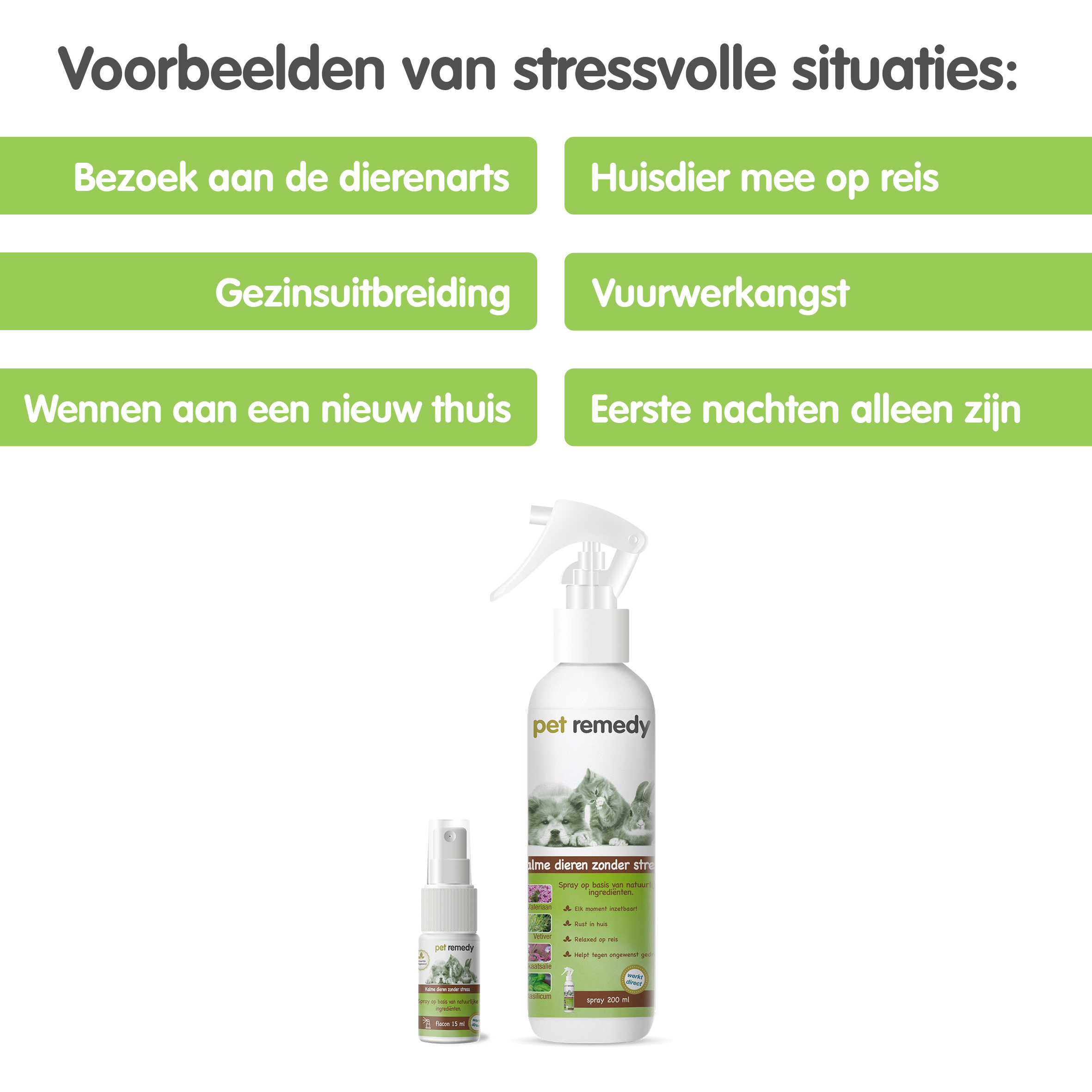 Pet Remedy spray, tegen stress bij huisdieren - Emax.nl