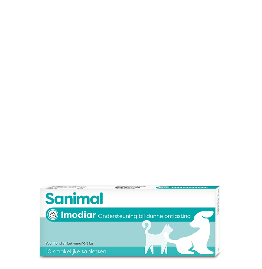 Sanimal Imodiar tegen dunne ontlasting bij honden en katten - Emax.nl