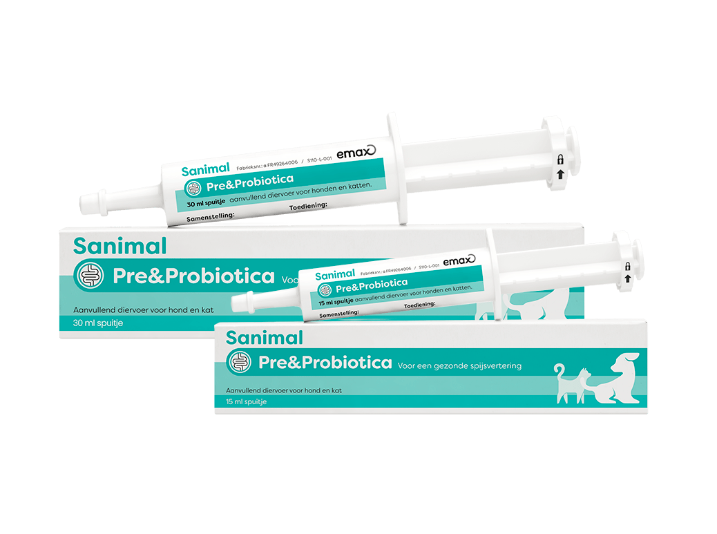 Sanimal Pre&Probiotica voor hond, kat - Emax.nl