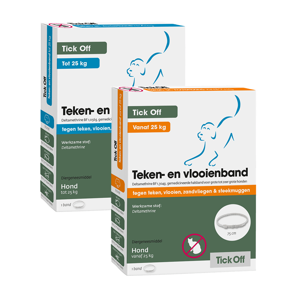 Tick Off Vlooien- en tekenband voor honden