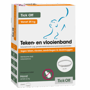 Tick Off Vlooien- en tekenband voor honden - Emax.nl