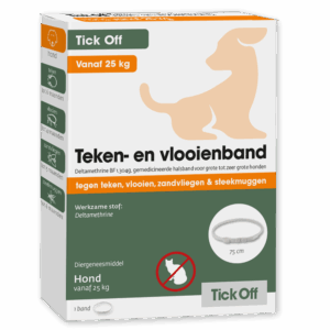 Tick Off Vlooien- en tekenband voor honden - Emax.nl