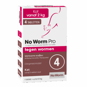 No Worm Pro kat 4 tabletten, van Emax