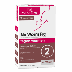 No Worm Pro kat 2 tabletten, van Emax