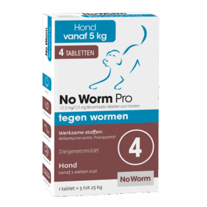 No Worm Pro hond, 4 tabletten, van Emax