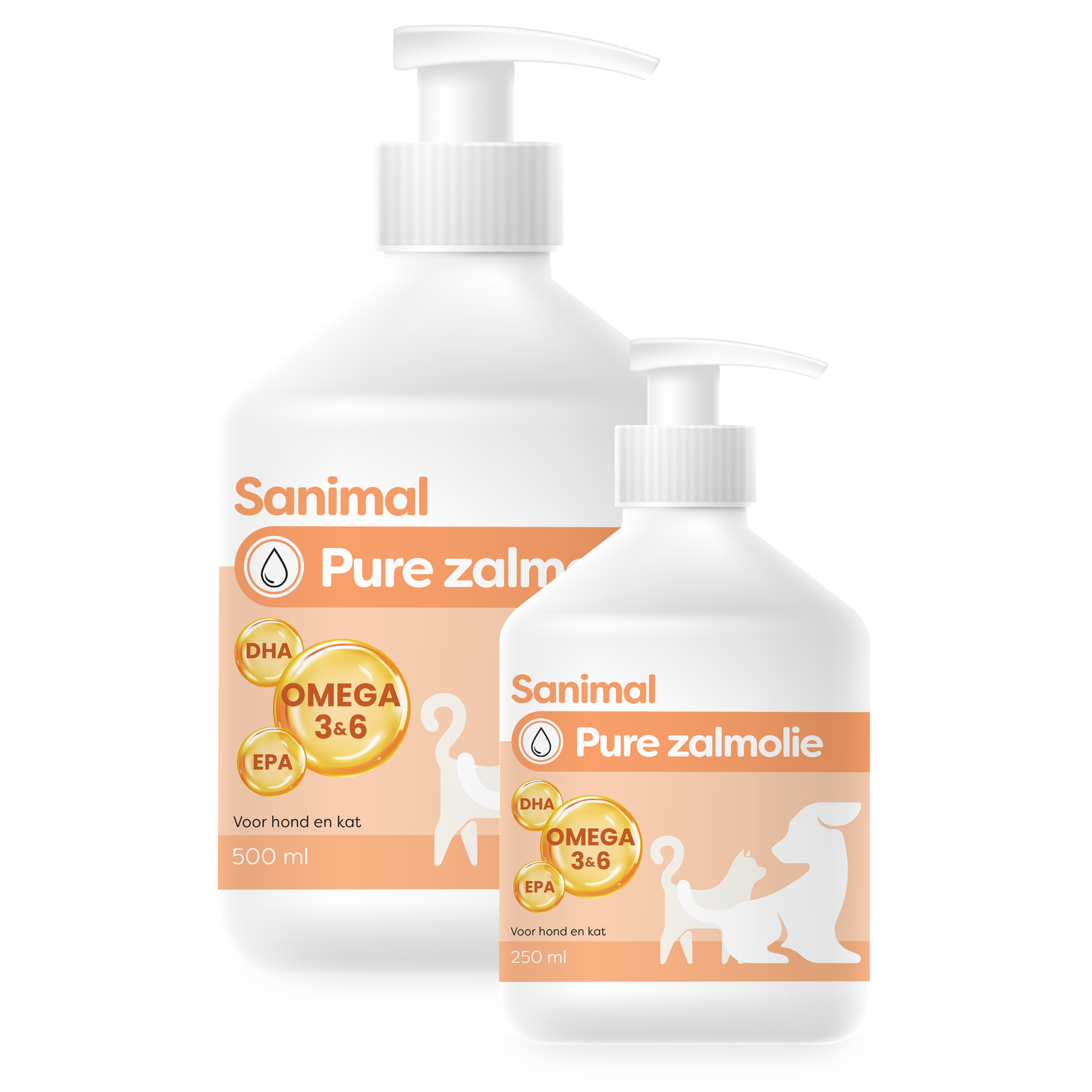 Sanimal Pure Zalmolie voor honden en katten