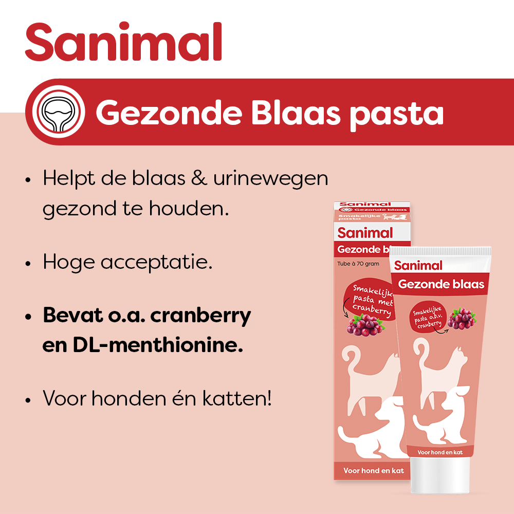 Sanimal Gezonde Blaas pasta voor honden en katten - www.emax.nl