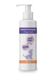 Sanimal Droge huid Shampoo is geschikt voor honden die last hebben van roos of van een droge huid. www.emax.nl