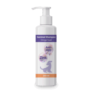 Sanimal Droge huid Shampoo is geschikt voor honden die last hebben van roos of van een droge huid. www.emax.nl