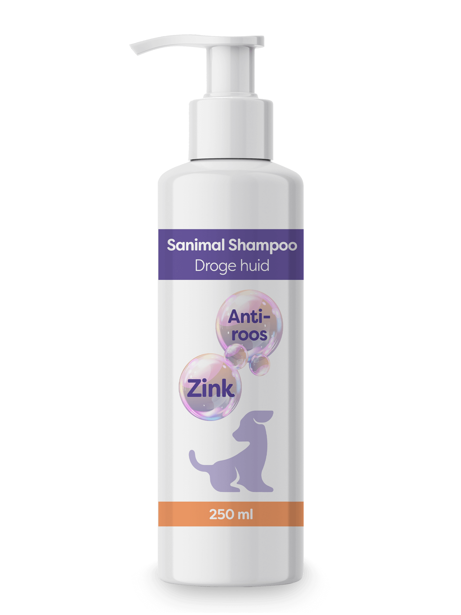 Sanimal Droge huid Shampoo is geschikt voor honden die last hebben van roos of van een droge huid. www.emax.nl