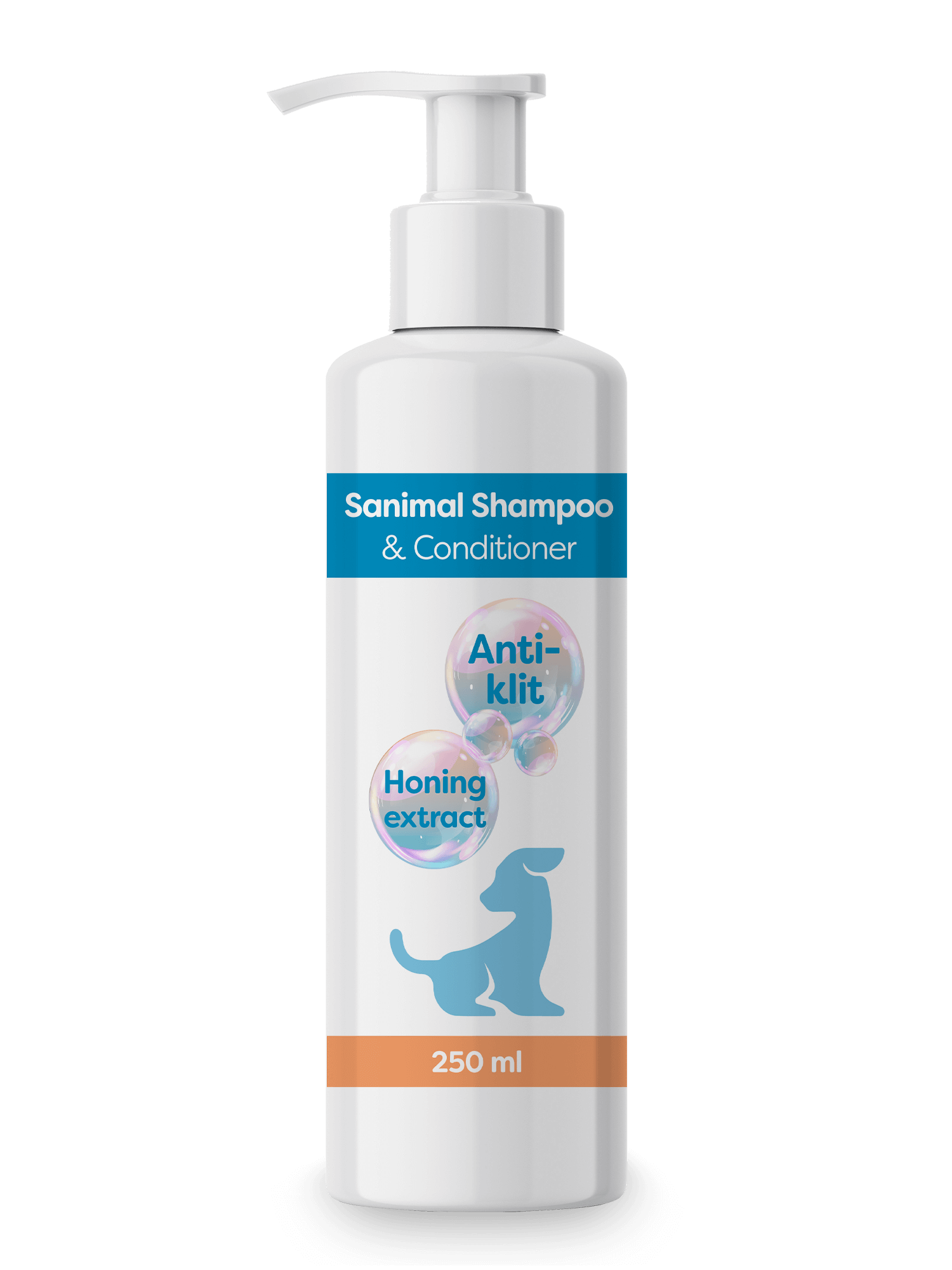 Sanimal Shampoo & Conditioner geeft de vacht van je hond een milde verzorging. Het maakt de vacht schoon, zacht en makkelijk doorkambaar.
