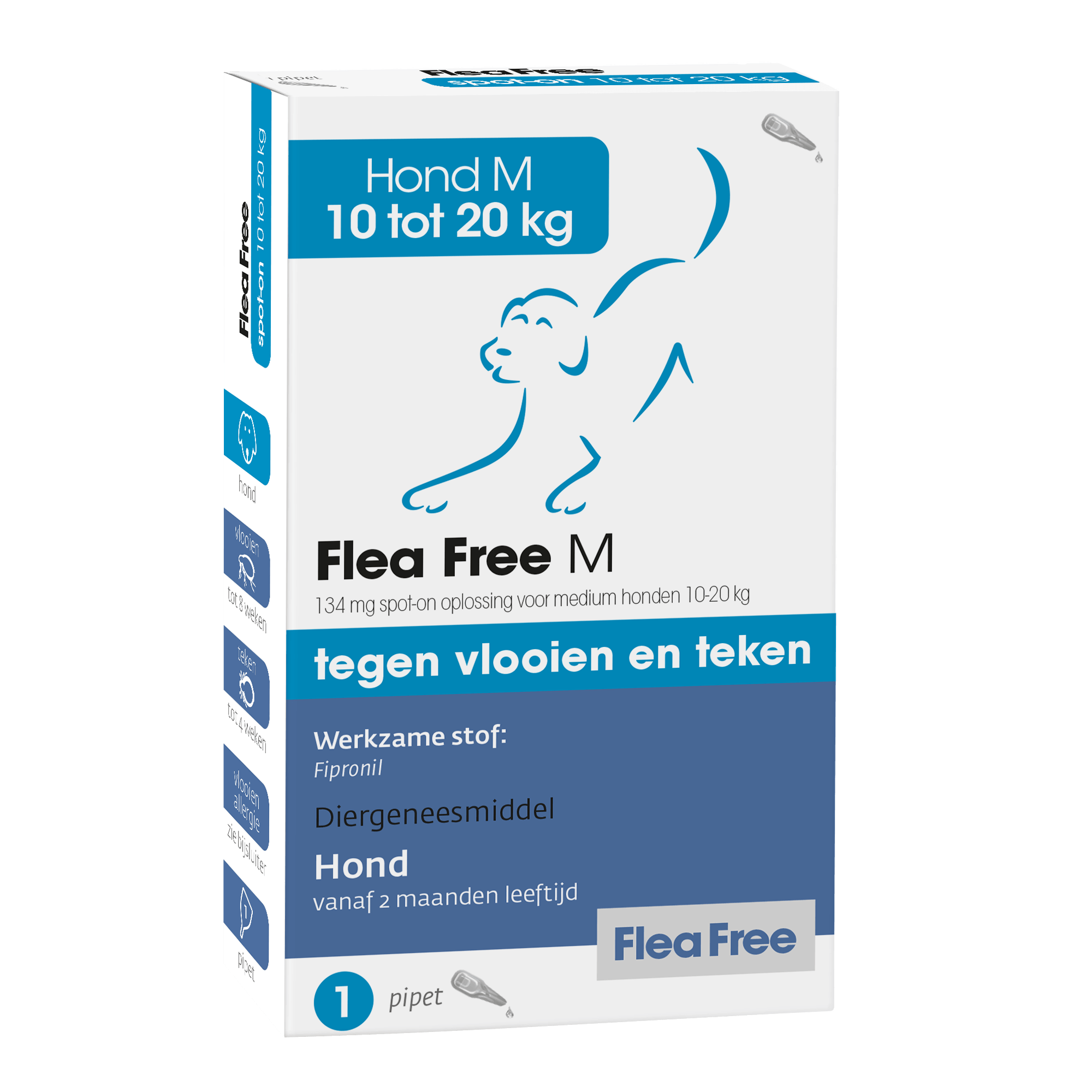 Flea Free spot-on hond 1 pipet van Emax