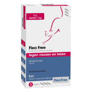 Flea Free spot-on kat 3 pipetten